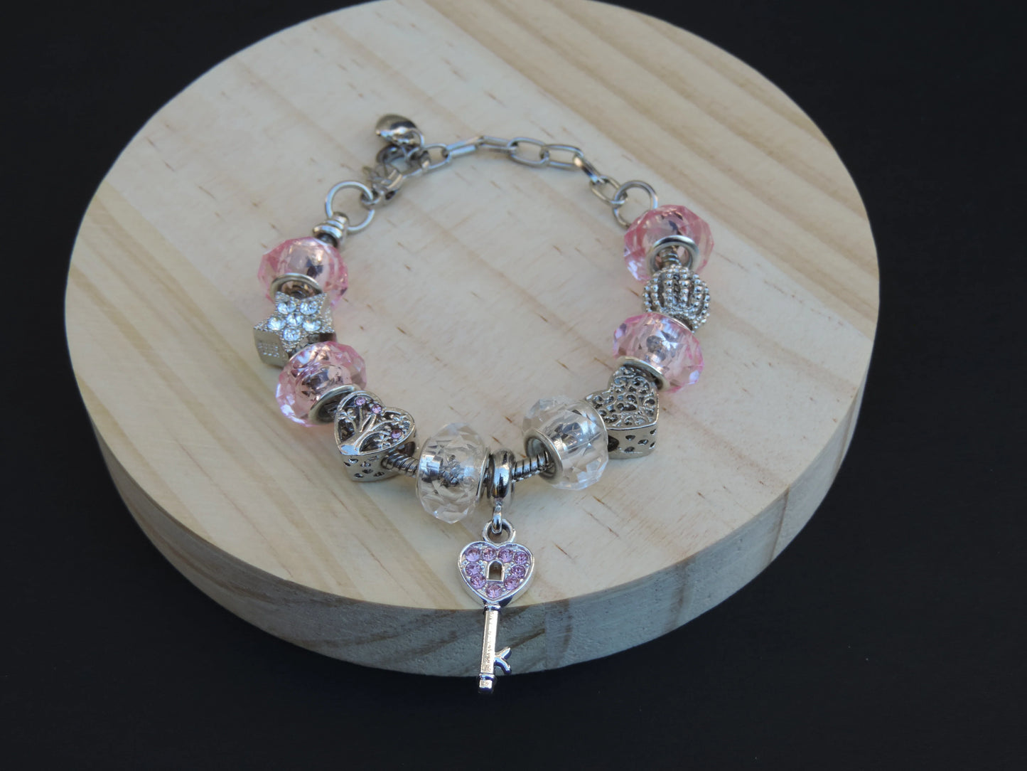 Lock/Key Charm Bracelet