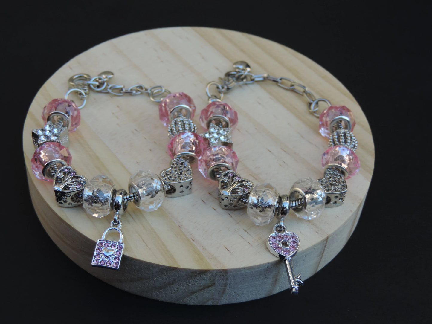 Lock/Key Charm Bracelet