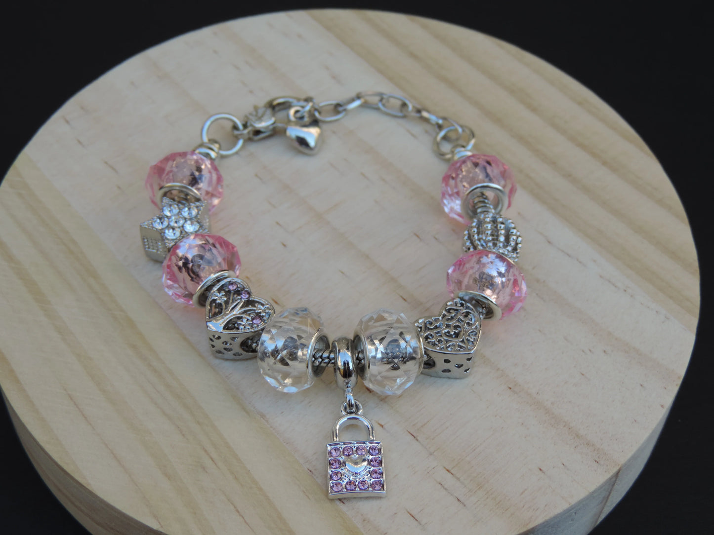 Lock/Key Charm Bracelet