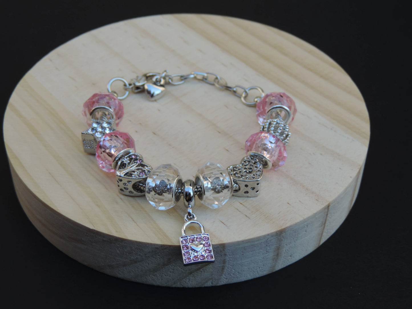 Lock/Key Charm Bracelet