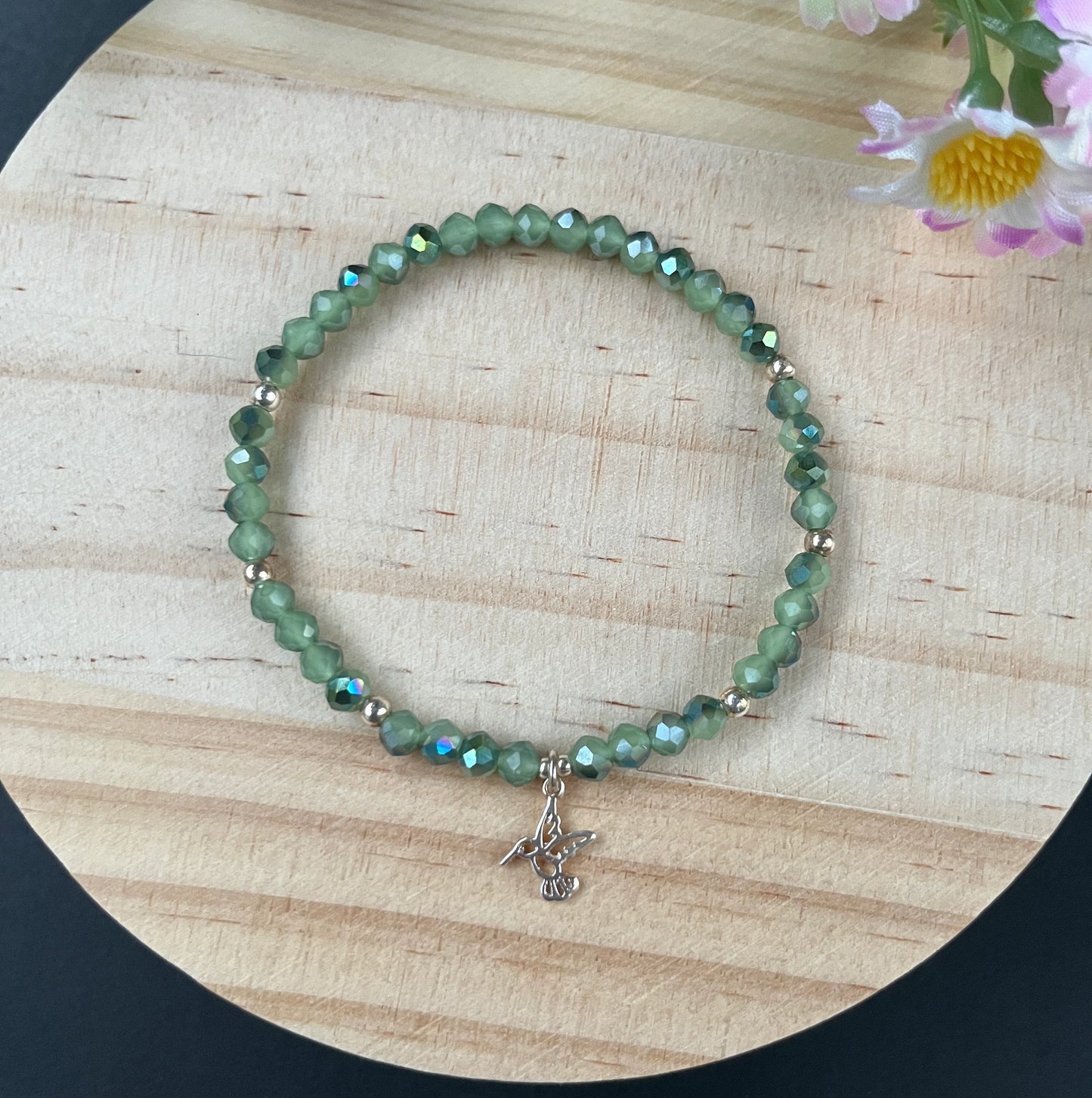 Green Hummingbird (925 Silver)