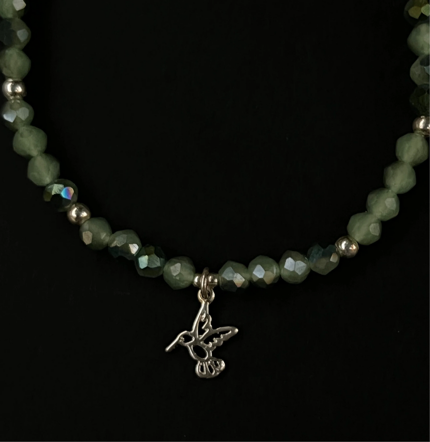 Green Hummingbird (925 Silver)
